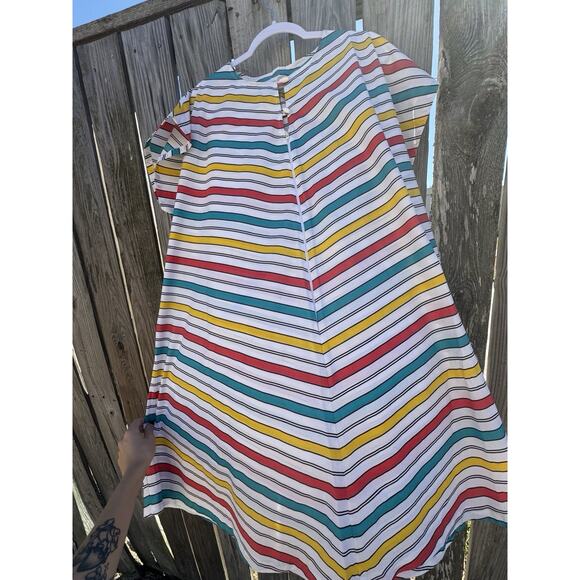 1970s Loungewear Loungecrest Size 44 Retro Stripes Pockets - Picture 4 of 9